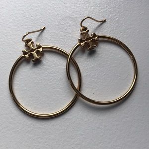 TORY BURCH gold hoops